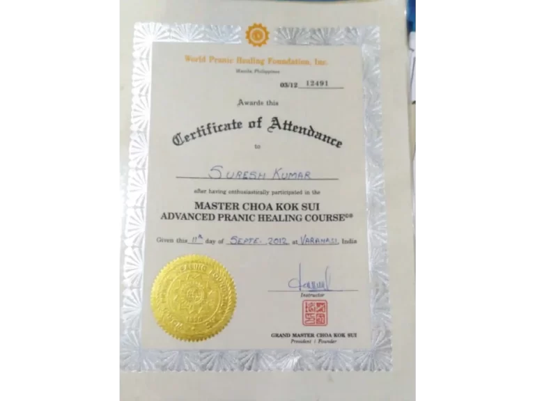 Master in Advanced Pranic Healing