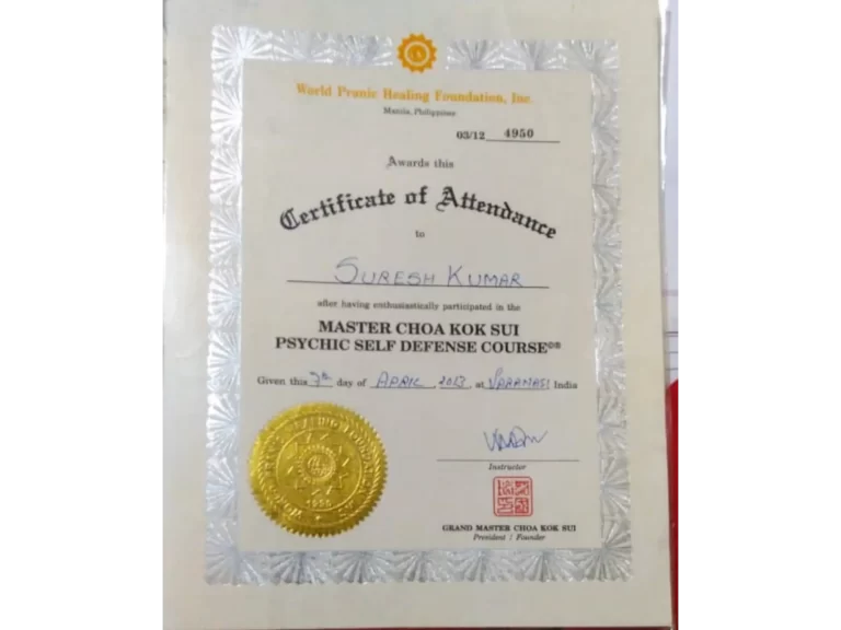 Master in Psychic Self Defense